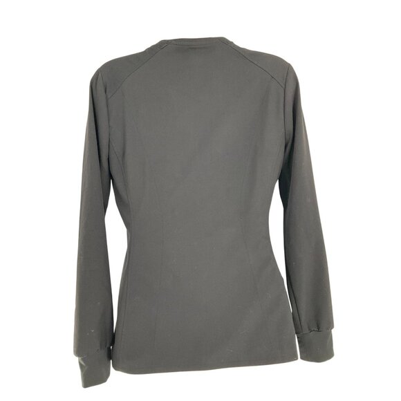 Vince Camuto  Womens Black Scrub Jacket & Top Set XS Polyester/Spandex Blend - Picture 15 of 16